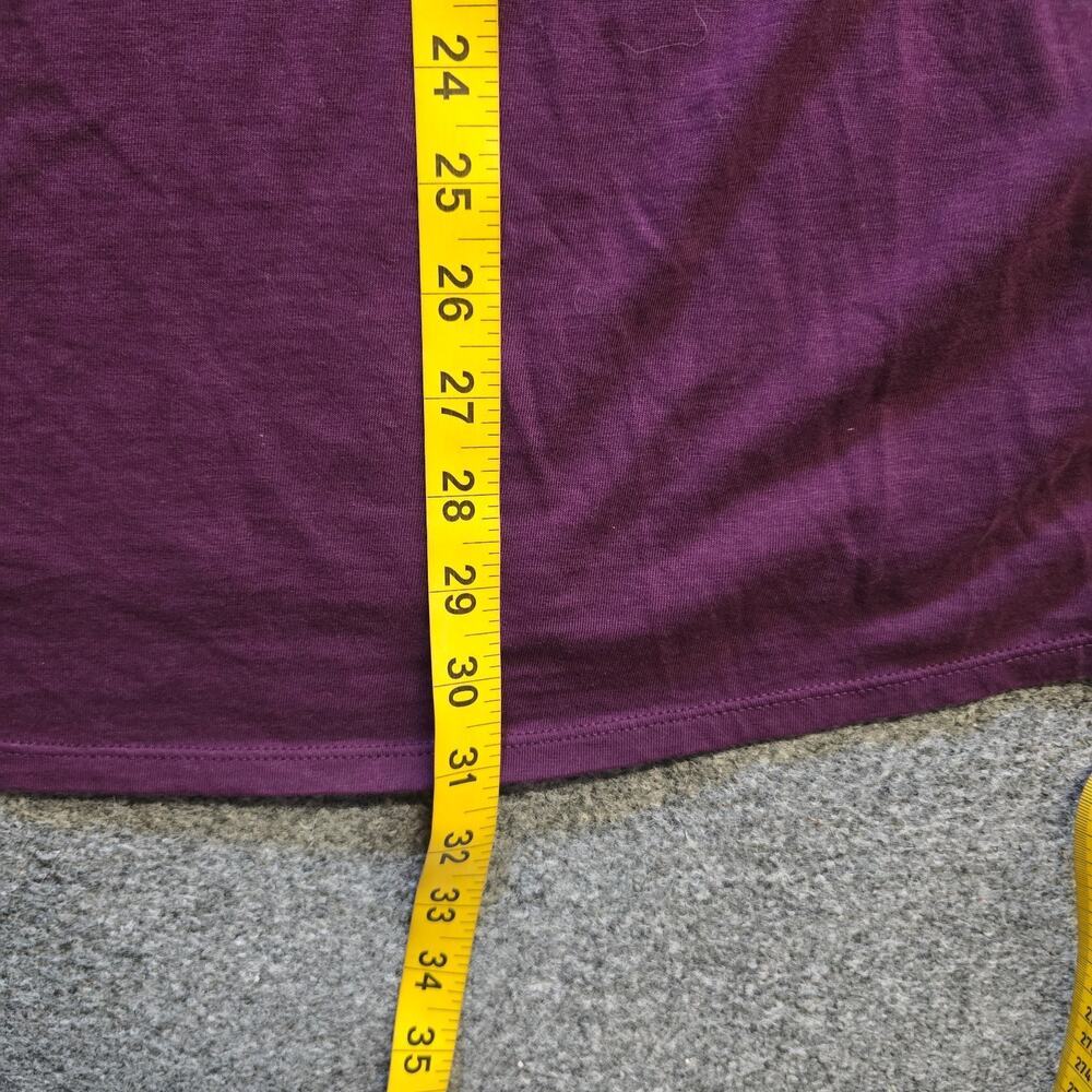 J Jill Top Womens Size 4X Purple Embroidered 3/4 Sleeve Stretchy Wearever Casual - Picture 6 of 9